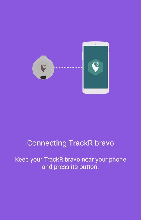 TrackR アプリのインストール（ペアリング）